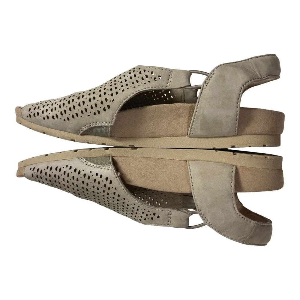 Earth Womens Linden Laveen Womens 9.5M Taupe Leather All Day Comfort Sandals - Picture 4 of 10